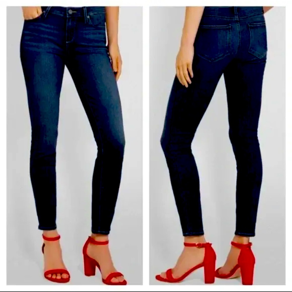 Paige Verdugo Ankle Raw Hem Distressed Jeans Size 23 NWT